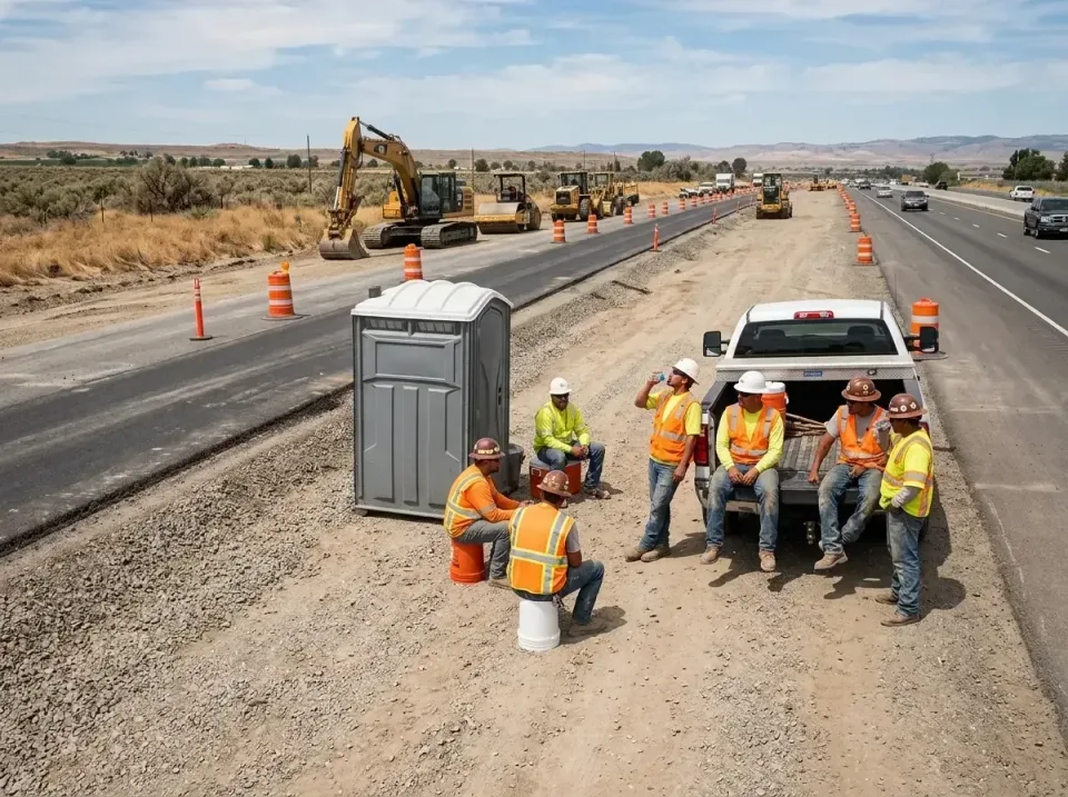 highway-road-construction-crew-007 — frequently asked questions, Porta Potty and Restroom Rentals in Bellevue, ID